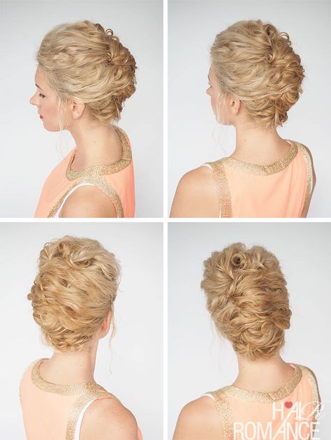 Curly French Twist, Updo For Curly Hair, Hair Romance Curly, Quick Updo, Hair Romance, Medium Curly, French Twist Hair, Curly Hair With Bangs, French Twist