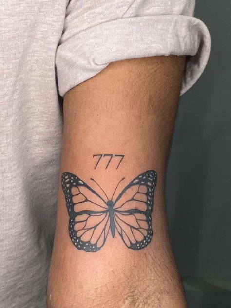 Butterfly Tattoo 
Angel Tattoo Butterfly Angel Number Tattoo, Angel Number Tattoo, Butterfly Angel, Number Tattoo, Number Tattoos, Hand Tattoo, Angel Number, An Angel, Butterfly Tattoo