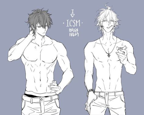 Male Art Reference, Body Reference Drawing, Body Pose Drawing, Anime Guys Shirtless, Hypnosis Mic, Body Drawing, Guy Drawing, Male Poses, X Reader