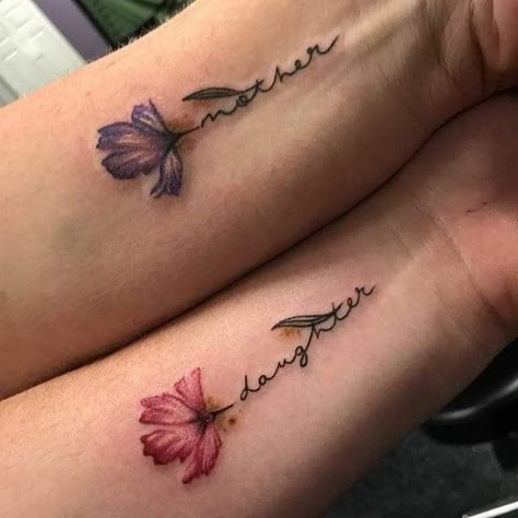 Mommy Daughter Tattoos, Tattoo Mother, 22 Tattoo, Sister Tat, Mom Daughter Tattoos, Small Couple Tattoos, Cute Couple Tattoos, Mother Tattoos, Mother Daughter Tattoos