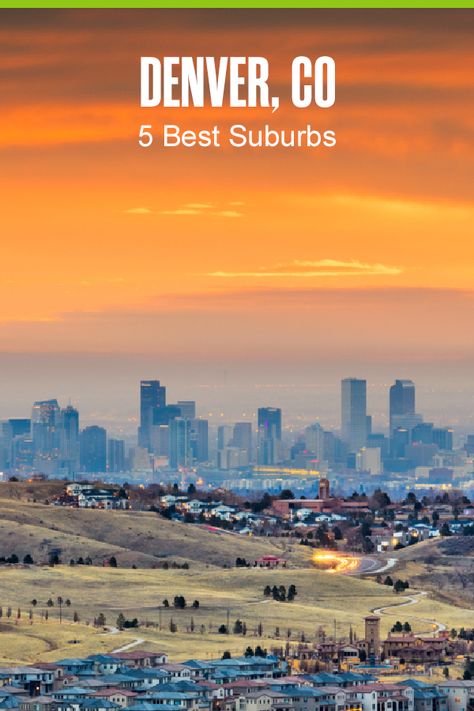 Thinking about moving to the Denver metro? The Mile High City is one of the best cities for jobs and one of the best places for young professionals to live. If you’re looking for an affordable home in a safe area with easy commutes, plenty of outdoor recreation, and fun things to do, check out these five Denver suburbs! Moving To Denver, Denver Travel, Colorado Living, Colorado City, Moving To Colorado, Mile High City, Downtown Denver, Mile High, World Cities