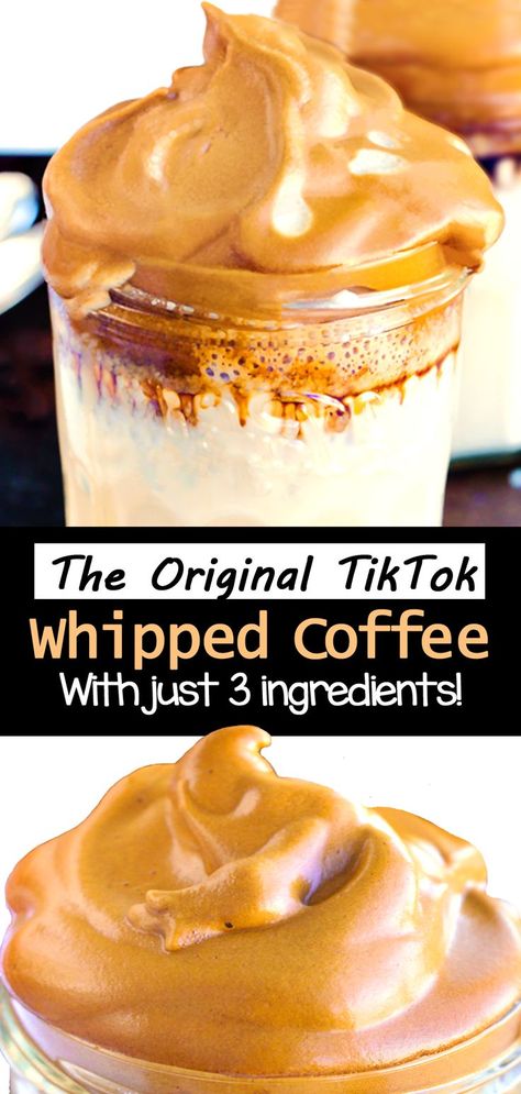 Whipped Coffee Recipe, Dole Whip Recipe, Vegan Hot Chocolate, Whipped Coffee, Peanut Butter Banana Smoothie, Frappuccino Recipe, Fall Baking Recipes, Creamy Coffee, Easy Drink Recipes