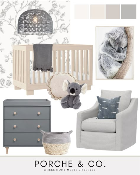 Gray Nursery Furniture, Grey Crib Nursery, Twin Nursery Room, Blue Gray Nursery, Baby Blue Nursery, Grey Nursery Boy, Blue Nursery Boy, Grey Baby Nursery, Wood Nursery