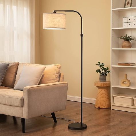 Modern Arc Floor Lamp, Modern Standing Lamps, Dimmable Floor Lamp, Elegant Floor Lamps, Stylish Floor Lamp, Lamp Makeover, Hanging Lamp Shade, Corner Lamp, Living Room Corner