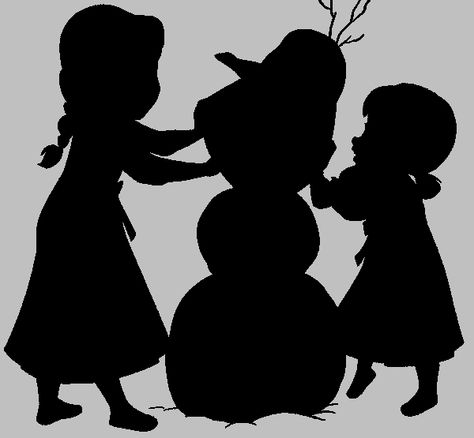 Olaf Silhouette, Elsa Silhouette, Frozen Silhouette, Disney Stencils, Disney Silhouette Art, Disney Canvas Art, Princess Silhouette, Disney Silhouette, Disney Silhouettes