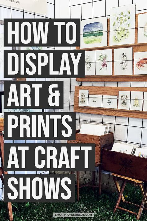 How to display paintings and art prints at a craft fair. Art Display Ideas, Art Festival Booth, Craft Booth Design, Art Fair Display, Art Fair Booth, Craft Fair Booth Display, Craft Show Booths, Craft Market Display, Festival Booth