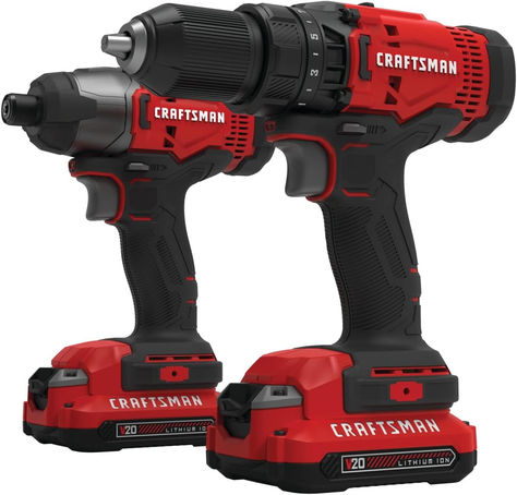 CRAFTSMAN V20 MAX Cordless Drill and Impact Driver, Power Tool Combo Kit with 2 Batteries and Charge Craftsman Power Tools, Best Stationary, Amazon Tools, Recumbent Exercise Bike, Power Tool Set, Stair Stepper, Cordless Hammer Drill, Craftsman Tools, Good Treadmills