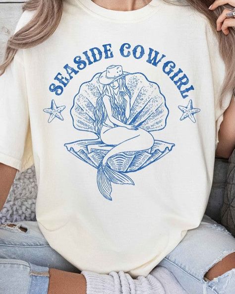 NEW GRAPHIC 🐚 🌊 Shop “SEASIDE COWGIRL WESTERN COUNTRY GRAPHIC TEE” milaraeboutique.com (20% off your first order code “take20”) Podcast Names, Country Graphic Tees, Cowgirl Graphic, Country Tees, Pants Gift, Midi Tank Dress, Baby Tees, April 4, Cowgirl Western