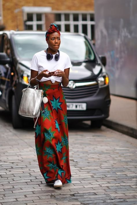 Rok Outfit, Ethno Style, Afrikaanse Mode, Afro Style, Outfit Chic, Cooler Look, Africa Fashion, African Style, Fashion Week Street Style