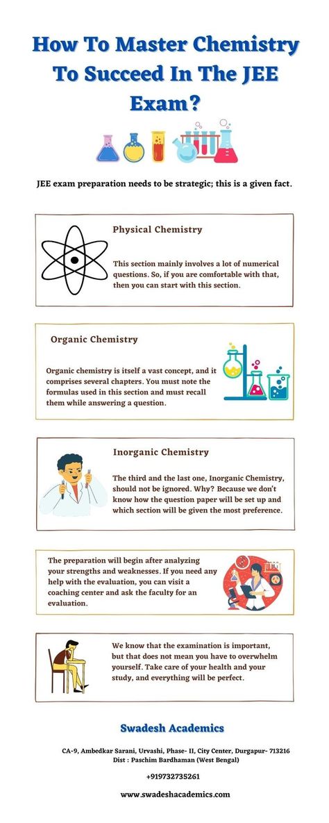 JEE exam preparation needs to be strategic; this is a given fact. You can decide one day to start preparing and become lazy the very next day. Also, you need to give equal importance to all the subjects. Otherwise, you will not score well. Jee Exam, Jee Main, Competitive Exam, Exam Study Tips, Iit Jee, Physical Chemistry, Exam Study, Organic Chemistry, Question Paper