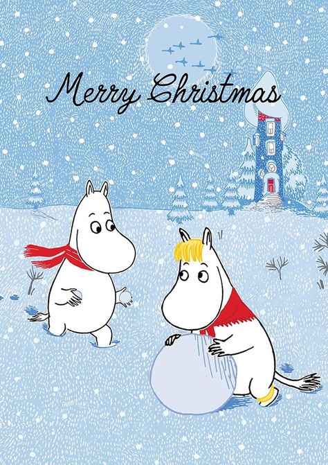 Moomin Christmas, Cat Advent Calendar, Moomin Wallpaper, Tove Jansson, Valentine Birthday, Christmas Cartoons, Christmas Mood, Card Envelopes, Christmas Special