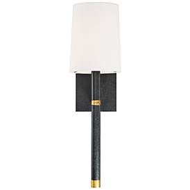 Crystorama Weston 14 1/2" High Black Wall Sconce Modern Black Wall, Bronze Bathroom Fixtures, Bath Lighting, Contemporary Wall Lights, Black Wall Lights, Crystorama Lighting, Bronze Bathroom, Contemporary Wall Sconces, Modern Wall Sconces