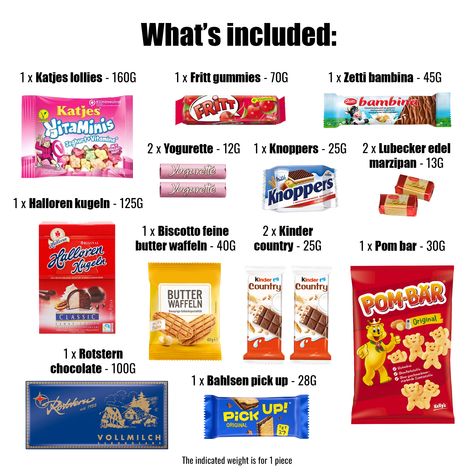 Curious about what's inside our German Snack Box? 🤔  Prepare to be delighted by a mouthwatering assortment of authentic German treats! 🇩🇪  Dive into a delectable selection featuring Katjes lollies, Kinder Country chocolate, Rotstern chocolate, and Fritt gummies – all the iconic flavors of Germany in one box! Order now and uncover the delicious surprises waiting inside! 🍫  #GermanSnackBox #TasteOfGermany #TreatsFromHome German Chocolate Caramel Bars, German Chocolate Bars Easy, Snacks From Germany, German Treats, German Chocolate Bars, German Snacks, Snack Box, Marzipan, Germany