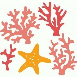 Coral Collection, Silhouette Curio, Silhouette Stencil, Sea Theme, Silhouette Design Store, Mermaid Party, Applique Quilts, Printable Patterns, Silhouette Projects