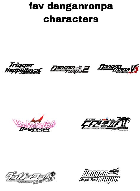 Danganronpa Tutorial, Danganronpa Logo, Danganronpa Template, Danganronpa Character Template, Danganronpa Stickers Printable, Danganronpa Title Logo, Danganronpa Headcanons Sprite, Danganronpa