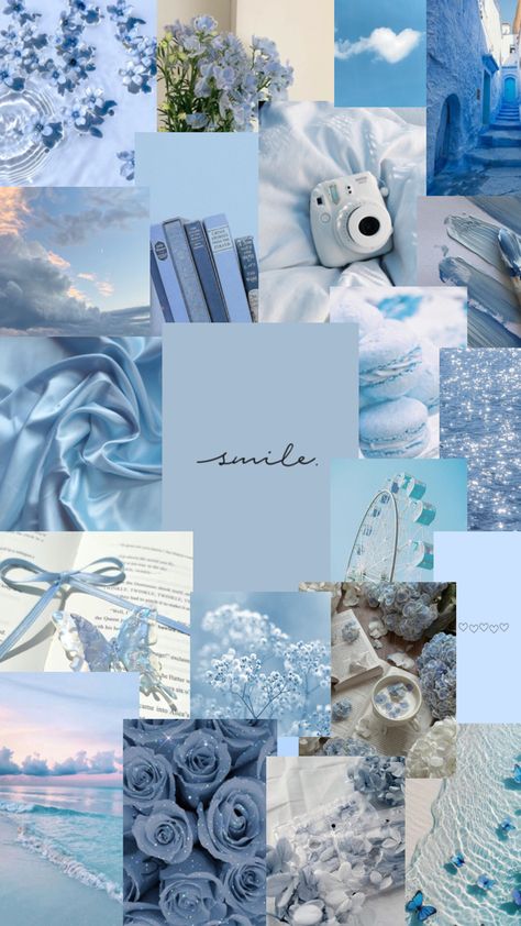 Aesthetic Light Blue Wallpaper Iphone, Summer Blue Aesthetic Wallpaper, Wallpaper Backgrounds Aesthetic Pastel Blue Ipad, Bleu Clair Aesthetic, Bleu Ciel Aesthetic, Light Blue Aesthetic Wallpaper Collage, Light Blue Wallpaper Collage, Color Asthetic Picture, Cute Wallpapers For School