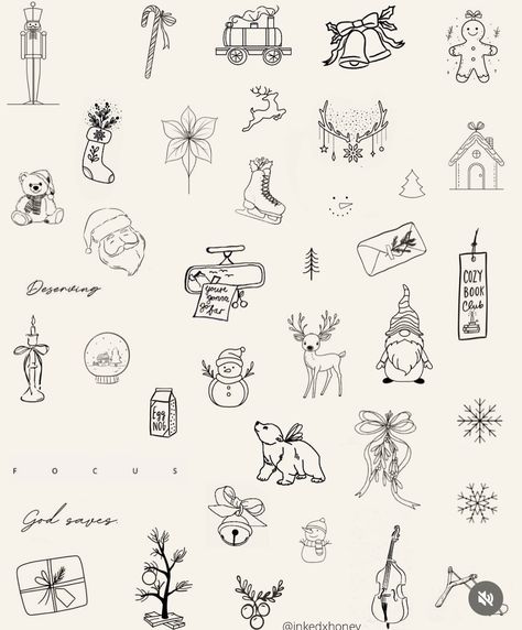 Christmas Ghost Tattoo, Christmas Tattoo Flash, Paper Doodles, Christmas Ghost, Christmas Tattoo, Ghost Tattoo, Tattoo Flash, Flash Tattoo, Wrapping Paper