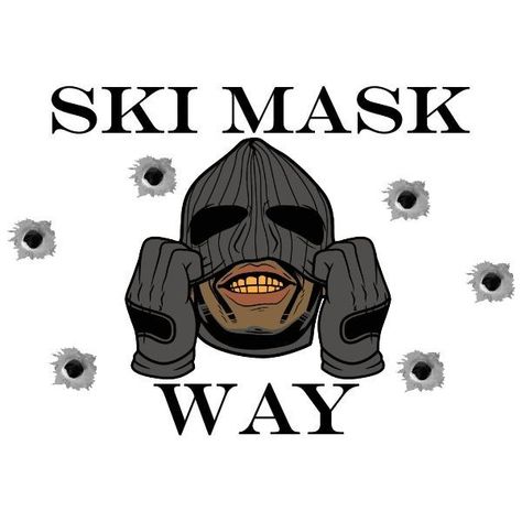 Ski Mask Cartoon, Bandit Aesthetic, Money Design Art, Gang Logo, Cycle Design, Stickers Text, Trill Art, Graffiti Quotes, Dope Cartoons