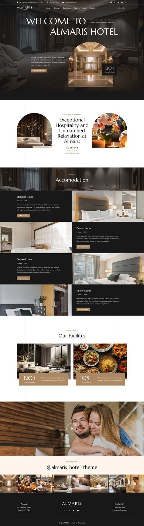 luxury,elegant,accommodation, apartment, bed and breakfast, hostel, hotel, inn, lodge, motel, resort, spa, tourism, travel, vacation, wedding center Hotel Website Design, Hotel Booking Website, Luxury Website, Booking Website, Hotel Website, Hotel Booking, Website Layout, Website Design Inspiration, Website Template