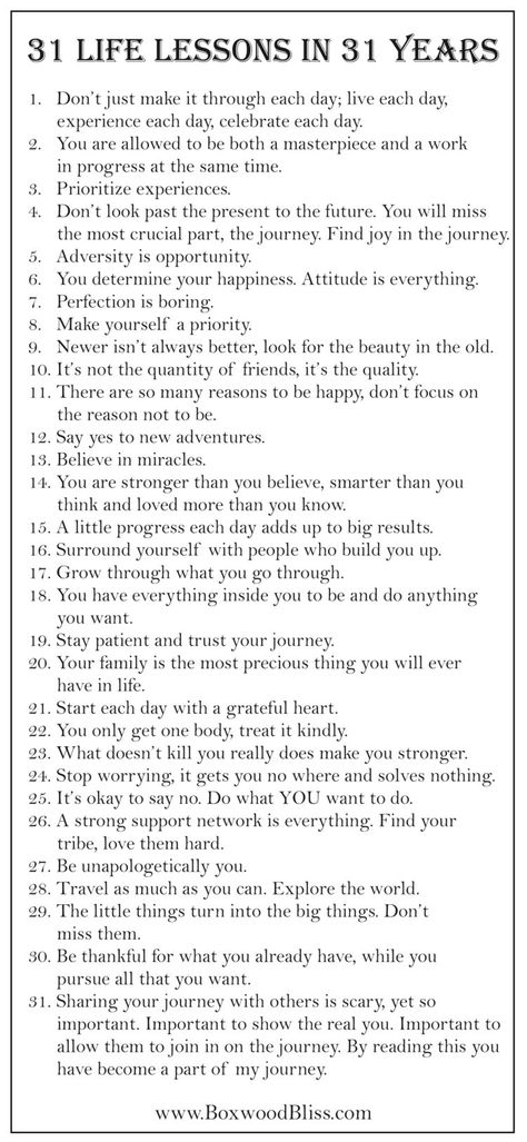 25 Years Old Quotes Life Lessons, Things To Live By Good Advice, 28 Lessons In 28 Years, Best Year Of My Life Quotes, Learning A Lesson Quotes, Being 32 Years Old Quotes, Things I’ve Learned In Life List, List Of Life Lessons, What I Learned This Year