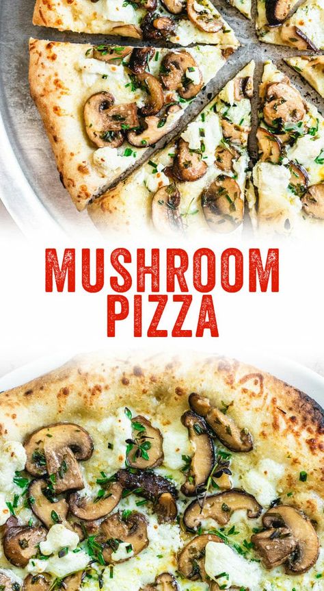 Mushroom Recipes Thanksgiving, Pizza Mushrooms, Calzone Recipe Easy, Mushroom Pizza Recipes, Pizza Rice, Ooni Pizza, Pizza Oven Recipes, Pizza Stromboli, Best Pizza Dough