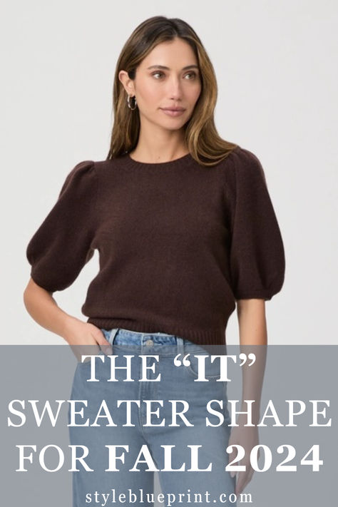 Short sleeve sweaters are having a moment — great for layering and a must-have for your new favorite fall outfits. Check out these 10 chic styles available online (and be sure to check your local boutiques for more fun options). Short Sleeve Sweater Outfit Winter, Short Sleeve Sweater Outfit, Sleeve Sweater Outfit, Fall Sweater Trends, Short Sleeve Sweaters, Layered Short, Recipes Fall, Sweater Trends, Sweater Outfit