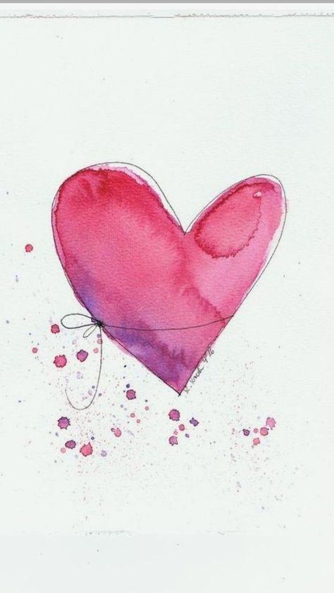 Valentines Day Cards Watercolor, Watercolor Hearts Valentines Day, Watercolor Valentines Art, Watercolour Valentine Cards, Valentine’s Day Watercolor, Valentine Cards Watercolor, Valentines Watercolor Cards, Valentines Day Art Painting, Valentines Day Drawing Ideas