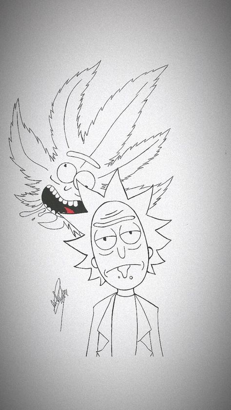 Rick And Morty Trippy Drawing, Rick And Morty Draw Trippy, Rick And Morty Drawing Sketch, Rick And Morty Sketch, Morty Drawing, Rick And Morty Drawing, Sketches Doodles, Drawing Help, Trippy Drawings