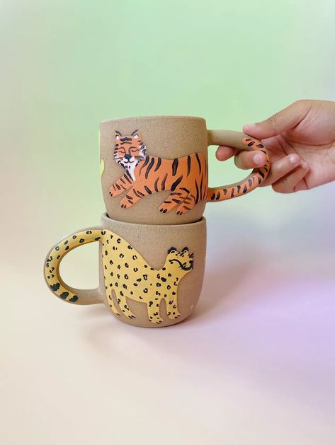 Jessica White of Loam Candles Interview | Hunker Tiger Pottery, Sea Ceramics, Painting Tiger, Jessica White, Canadian Wildlife, Bad Memories, A Tiger, Cute Cups, Pottery Making