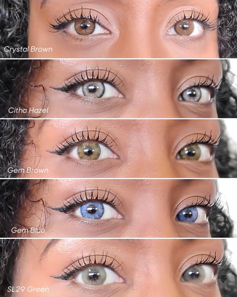 🦋 LOST IN YOUR EYES 💫FIVE colored lenses swatches.😎 Hesitant about which one is right for you? Do these have some inspiration for you? 🙌 Which one do you like? 💭⁠Thx: @itsteeannuhh⁠ | 70% off sitewide right now, shop on justkira.com 🛒⁠⁠⁠ Click the link for more!! 💘 ---- #CrystalBrown⁠ #CithaHazel⁠ #GemBrown⁠ #GemBlue⁠ #SL29Green #just4kira #coloredcontactlens #EYEstyle #fashion #chicforeyes Eye Color Contacts, Lost In Your Eyes, Coloured Contact Lenses, Eye Lens, Colored Contact Lenses, Circle Lenses, Contact Lenses Colored, Colored Contacts, Contact Lenses