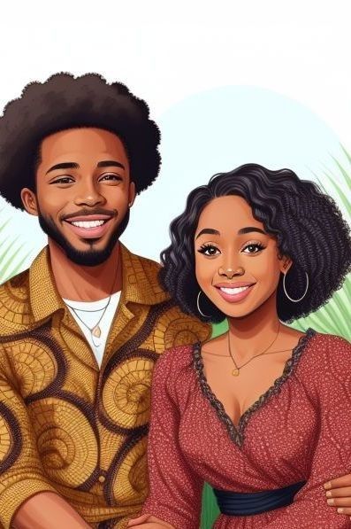 Happy Black couple on a date Afro Art Couples, Couple On A Date, Couple Painting, Happy Black, Art Couple, Black Couple, Special Pictures, Black Love Art, Afro Art