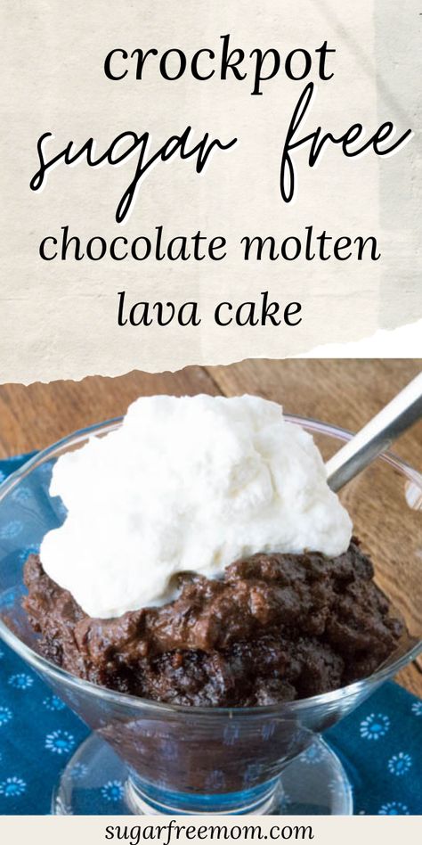 Keto Chocolate Dump Cake, Keto Chocolate Pudding Cake, Crockpot Keto Desserts, Slow Cooker Keto Desserts, Crockpot Lava Cake With Pudding, Sugarfree Dessert Recipe, Sugar Free Pudding Desserts, Sugar Free Chocolate Cake, Sugar Free Desserts Easy