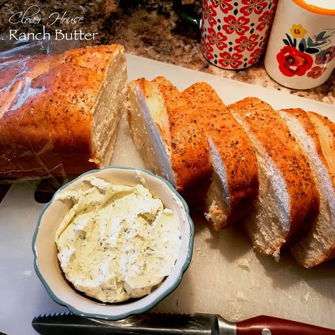 Clover House: Homemade Ranch Butter Ranch Butter, Wood Photo Backdrop, Photo Backdrop Diy, Flavored Butter Recipes, Relish Recipes, Backdrop Diy, Flavored Butter, Wonderful Wednesday, Homemade Ranch