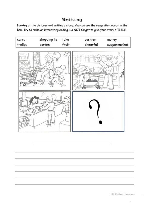 sequence picture writing - English ESL Worksheets for distance learning and physical classrooms Picture Sequence Story Writing, Sequence Pictures For Story Writing, Picture Sequence Story, Sequence Story Pictures, Story Writing Worksheets, Story Telling Pictures, Sequence Story, Story Sequencing Worksheets, Picture Story Writing