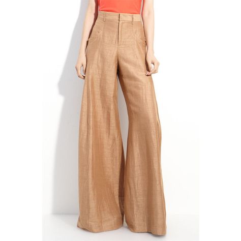 Theyskens' Theory 'Pluto' Wide Leg Linen Blend Pants Theyskens Theory, Wide Legged Pants, True Autumn, Linen Blend Pants, Cute Pants, Wide Leg Linen Pants, Looks Chic, Wide Pants, Palazzo Pants