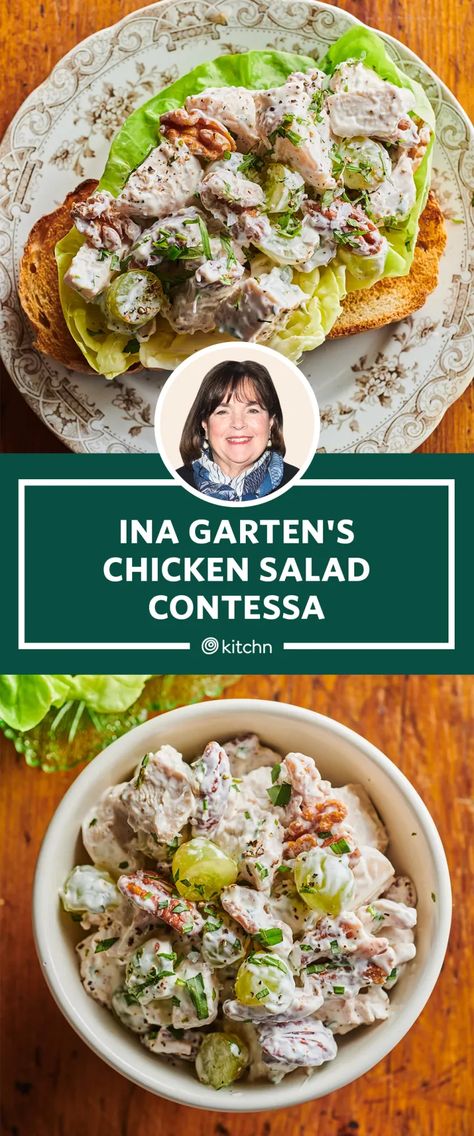 Ina Garten Chicken Salad, Ina Garten Chicken, Tarragon Chicken Salad, Best Chicken Salad Recipe, Delicious Chicken Salad, Ina Garten Recipes, General Tso, Healthy Chicken Salad, Chicken Salad Sandwich