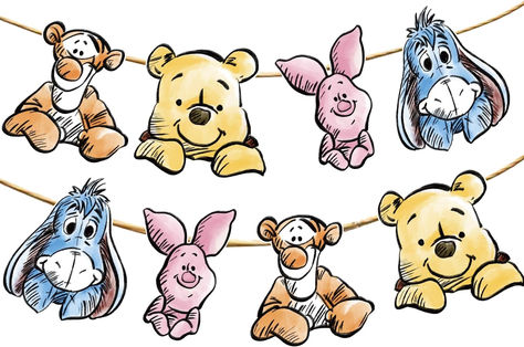 Winnie Banner For Baby Shower Decorations Birthday Banner Party Decoration Party Supplies(8PCS) #ad #winniethepooh #winnie #winniethepoohbaybshower #babyshowerideas #babyshowerthemes #babyshowersupplies #poohandpiglet #tiger #babyshowerdecorations #winniethepoohsupplies Pooh Bebe, Winnie The Pooh Cake, Lion King Cakes, Winnie The Pooh Pictures, Winnie The Pooh Birthday, Pooh Baby, Baby Banners, Baby Shower Supplies, Decoration Birthday