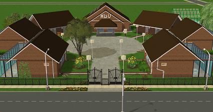 Mod The Sims - Bayview Retirement Village Sims 3 Houses Plans, Sims 4 House Builds, Community Village, Sims 3 Houses, Retirement Village, Invisible Fence, British Sitcoms, Houses Plans, Sims 4 House