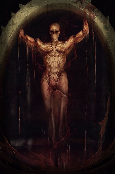 God Of Fear And Hunger, Sunless Sea, Fear And Hunger, Creepy Images, F H, Dnd Monsters, Cosmic Horror, New Gods, Scary Art