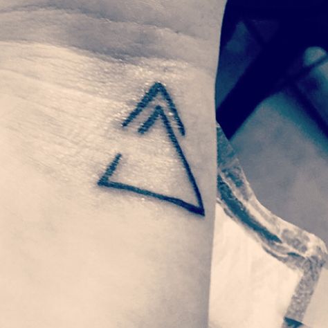 Stay open to change and keep moving forward. Small tatt with a big meaning. #tattoos #delta #small tatts Forward Tattoo, Small Symbol Tattoos, Omerta Tattoo, Small Tattoos With Meaning, Small Wrist Tattoos, Symbol Tattoos, Wrist Tattoo, Symbolic Tattoos, Little Tattoos