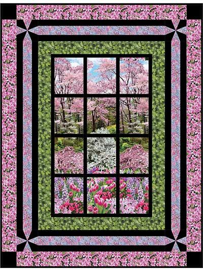 Bella Vista Quilt Pattern Quilt Panel Ideas, Quilting With Panels, Quilting Panels, Attic Window Quilts, Attic Windows, Window Quilts, Window Quilt, Panel Quilt Patterns, Quilt Panels