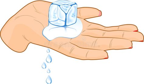 Ice cube in a hand. Female hand with ice cube. Vector illustration #Sponsored , #Affiliate, #affiliate, #cube, #Vector, #illustration, #hand Ice Clipart, Design Background, Ice Cube, Easy Drawings, Stock Images Free, Stock Vector, Vector Illustration, Floral Design, How To Draw Hands