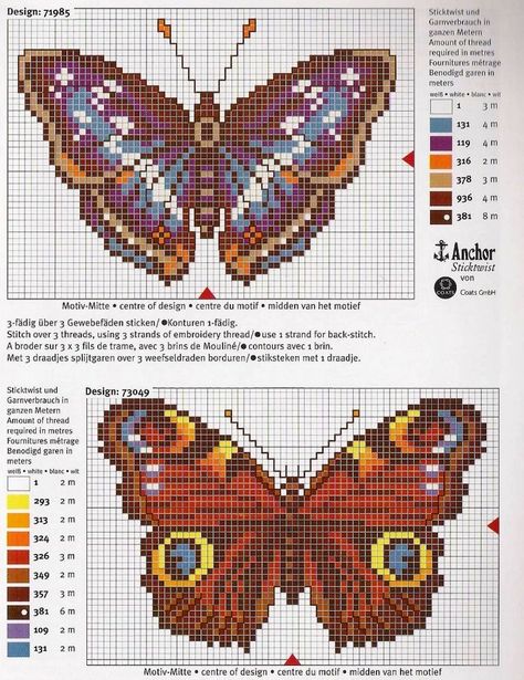 Cross Stitch Butterfly, Stitch Butterfly, Pixel Pokemon, Butterfly Cross Stitch Pattern, Butterfly Cross Stitch, Tapestry Crochet Patterns, Cross Stitch Bird, Crochet Tapestry, Diy Cross Stitch