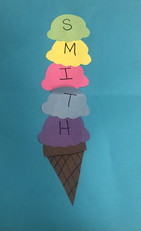 Ice Cream Art Activities, Foods And Flavors Preschool Activities, Ice Cream Toddler Craft, Ice Cream Preschool Crafts, Ice Cream Crafts For Preschoolers, Ice Cream Activities For Preschool, I Is For Ice Cream, Ice Cream Cone Craft, Summer Preschool Themes