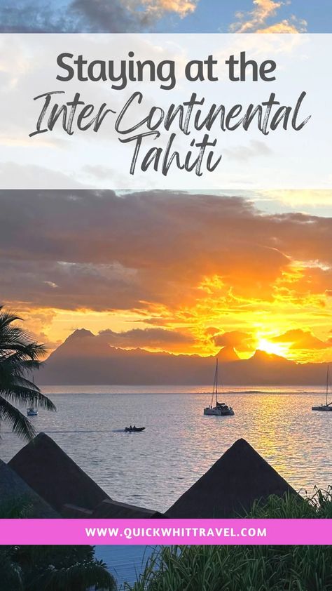 Intercontinental Tahiti Resort & Spa, Tahiti Cruise, Tahiti Resorts, Papeete Tahiti, Hotel Gym, Overwater Bungalows, Plunge Pool, French Polynesia, Vacation Places