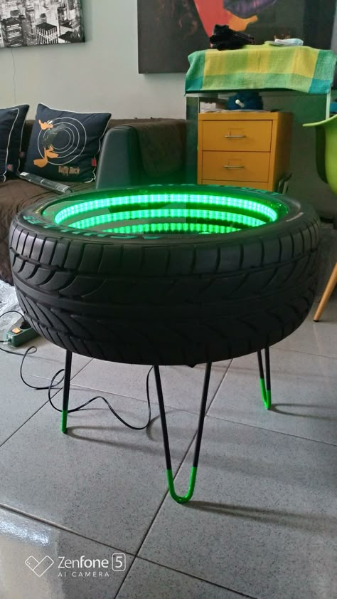 Kursi Ban, Tire Furniture, Diy Deck Furniture, Crate Furniture Diy, Outdoor Patio Diy, Car Part Furniture, Automotive Furniture, Outdoor Wood Furniture, Outdoor Deck Furniture