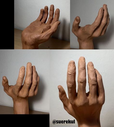 Hand Sculpting Clay, How To Make A Hand Out Of Clay, Clay Hand Tutorial, Clay Hand Sculpture Tutorials, Clay Hands Sculpture, Ceramic Hand Sculpture, Hand Sculpture Clay, Beginner Sculpture, Human Sculpture Clay