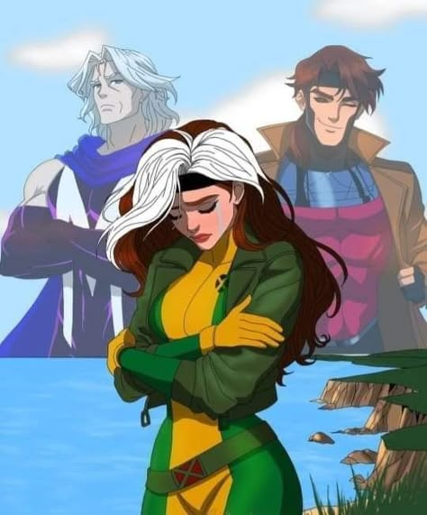 Rogue Fanart, Rouge Xmen, Gambit Wallpaper, Deadpool Y Spiderman, Zoophobia Comic, Gambit X Men, X Men Funny, Gambit Marvel, Marvel Rogue