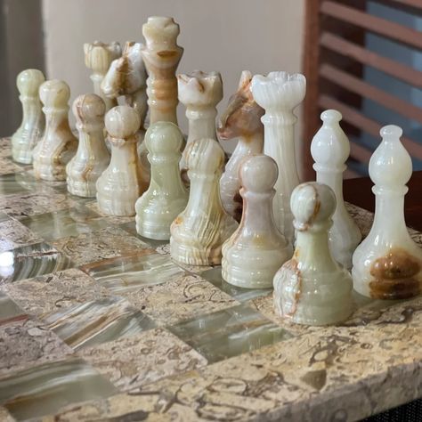 Unique Chess Sets, Chess Corner, Medieval Chess Set, Medieval Chess, Modern Chess Set, Chess Boards, Marble Chess Set, Best Boyfriend Gifts, Onyx Colour