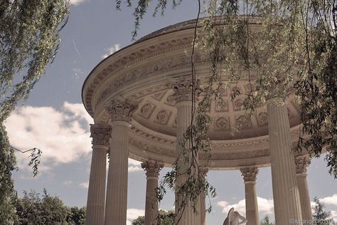 𝐒 𝐈 𝐋 𝐊 𝟗 𝟎 𝐒 on Instagram: “The Temple of Love in the English Garden of the Marie Antoinette’s Estate.” Aphrodite Temple, Advanced Higher Art, Royalty Aesthetic, High Art, Camp Half Blood, English Garden, The Temple, Marie Antoinette, Aphrodite